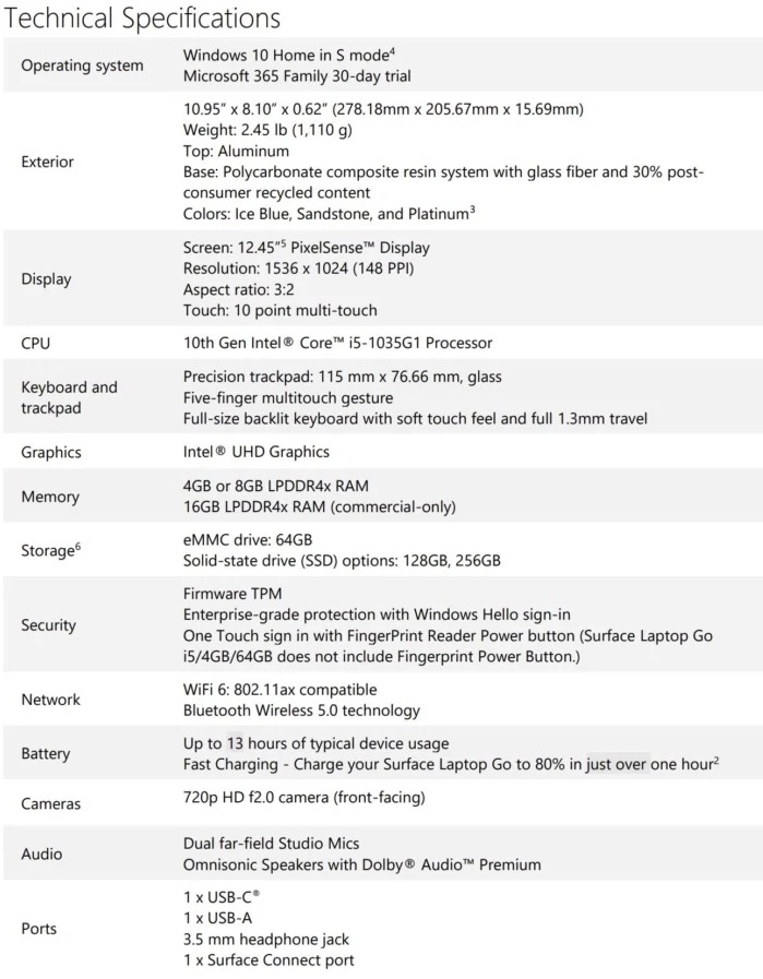 Surface Laptop Go