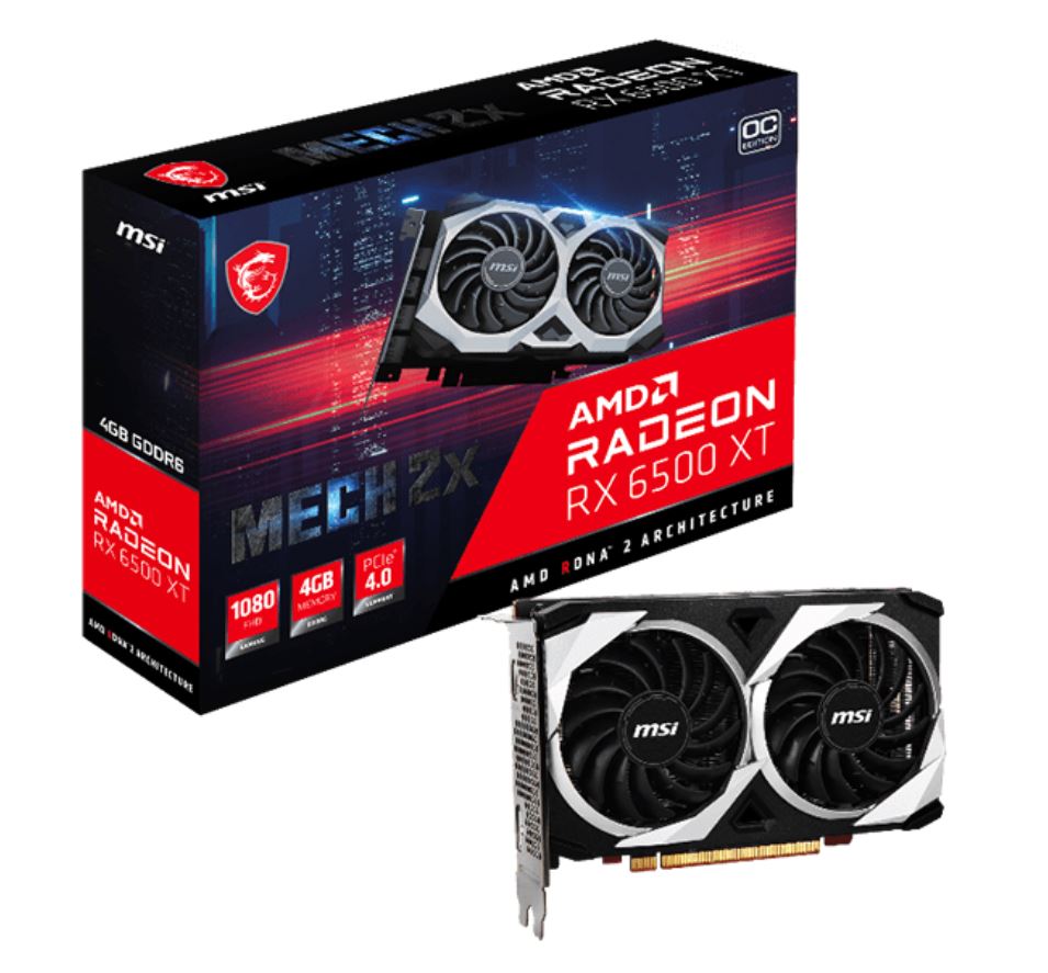 CES 2022:MSI推出定制AMD Radeon RX 6500 XT显卡