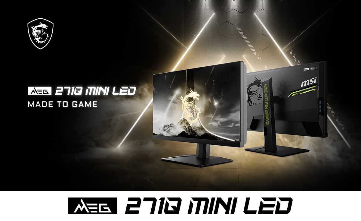 MSI推出MEG 271Q Mini LED游戏显示器 300Hz高刷配HDR1000