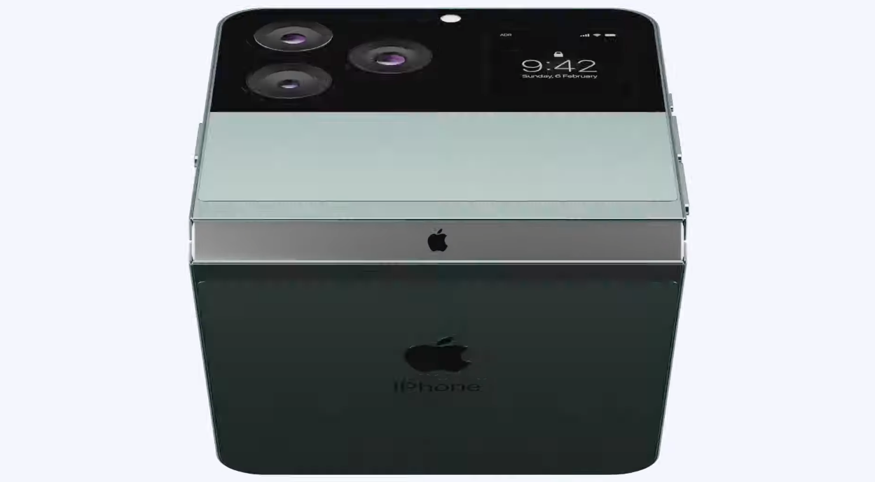 可折叠iPhone概念图曝光 iPhone 13+Galaxy Z Flip 3既视感