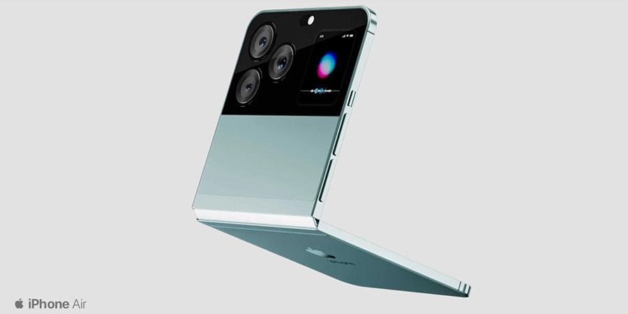 可折叠iPhone概念图曝光 iPhone 13+Galaxy Z Flip 3既视感