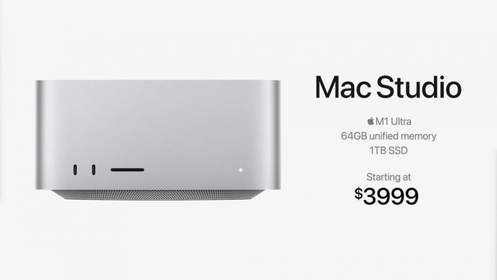 苹果Mac Studio发布 M1 Ultra配8TB SSD 堪称性能小怪兽