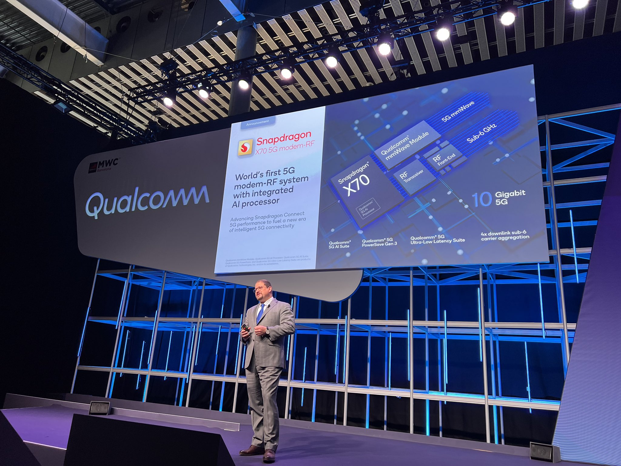 骁龙X70调制解调器引入全球首个5G AI处理器带来高效5G网络
