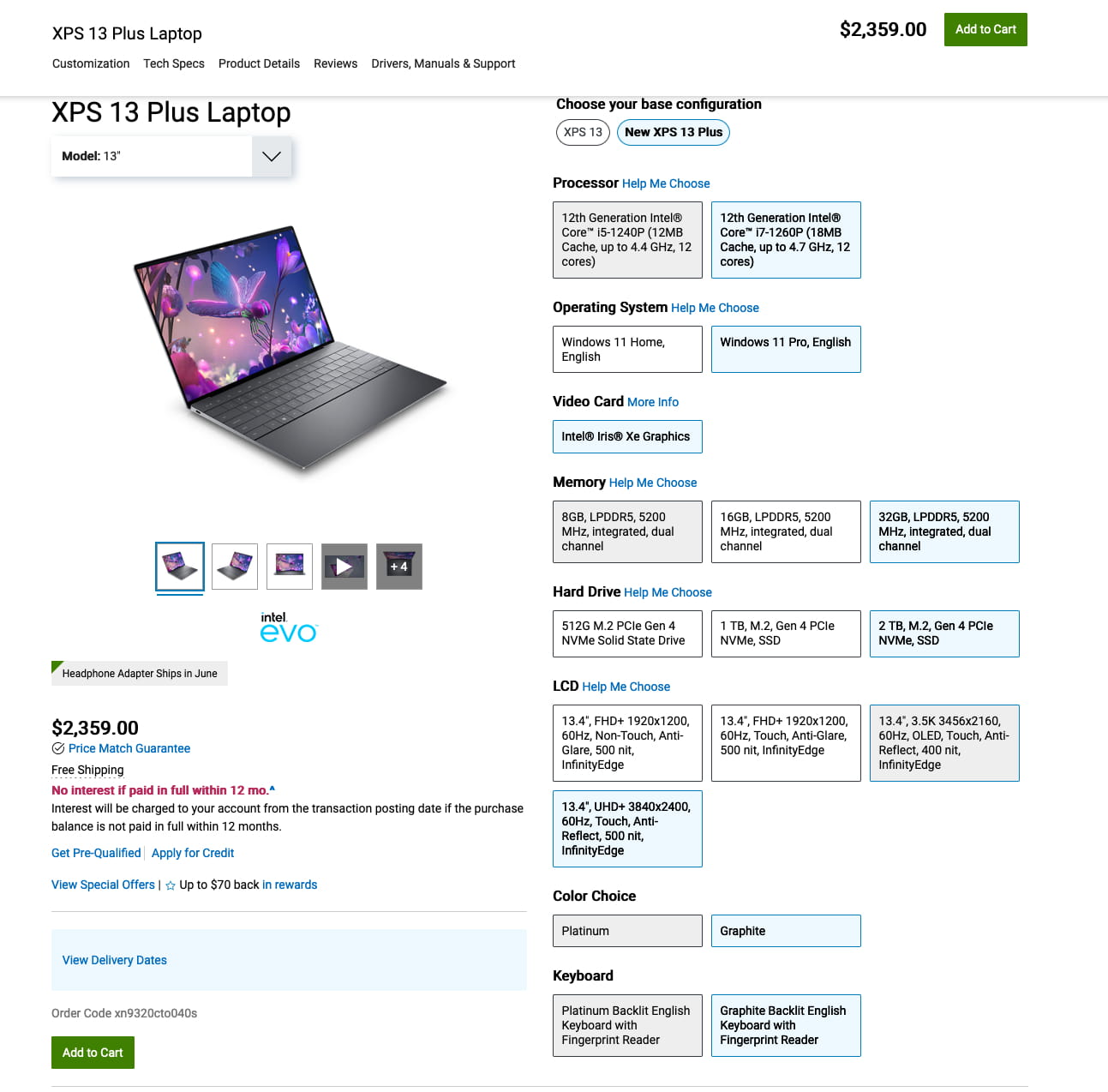 戴尔全新XPS 13 Plus上架 触摸按键+隐形触控板 1299美元起