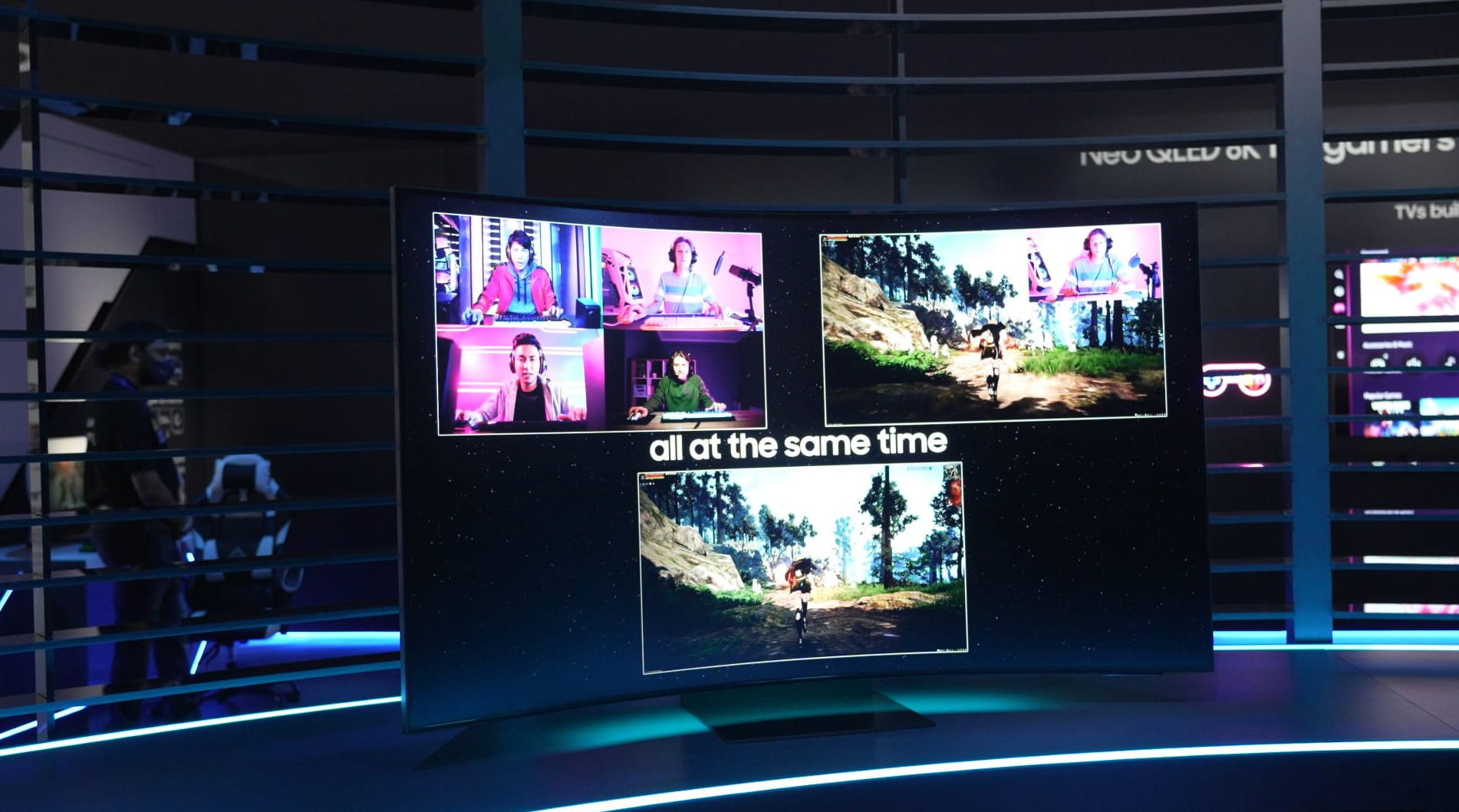 三星55英寸Odyssey Ark弧形游戏显示器将于8月上市