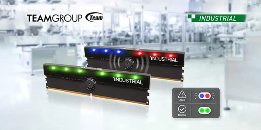 十铨科技发布工业级DDR5-5600内存 引入报警功能RGB灯