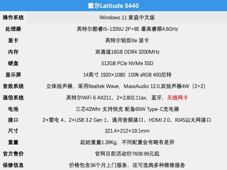 戴尔Latitude 5440