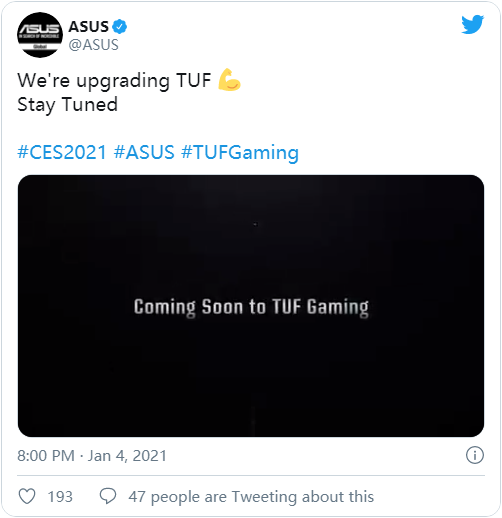 CES 2021：华硕新款ROG和TUF游戏本将大换血