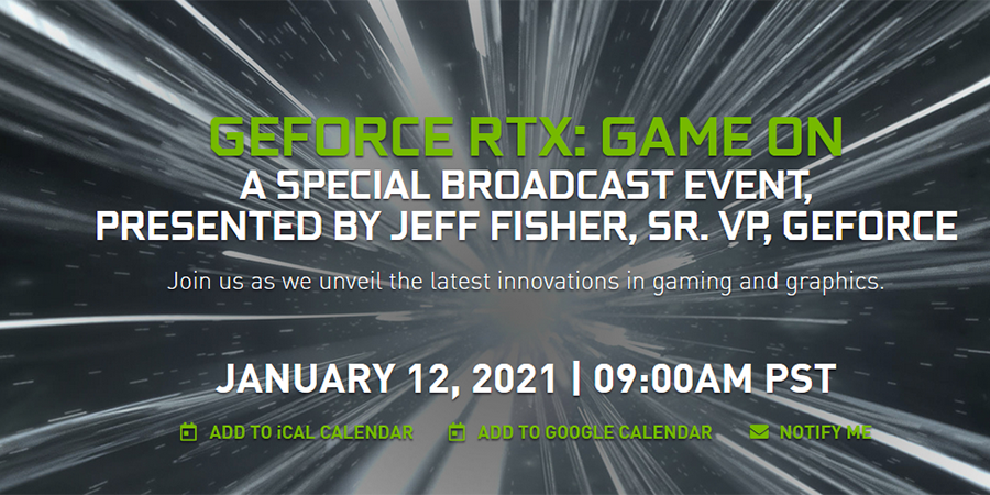 CES 2021:1月13日活动上NVIDIA不会发布新硬件