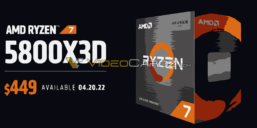 99美元起 AMD公布7款新品售价 Ryzen 7 5800X3D 449美元
