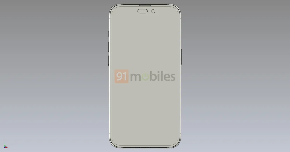 最新iPhone14 Pro CAD渲染泄露 除了 打孔+药丸 外变化不大