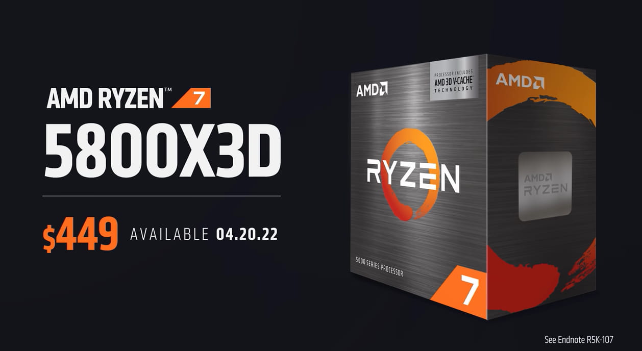 Ryzen 7 5800X3D CPU在游戏基准测试中击败Core i9-12900K