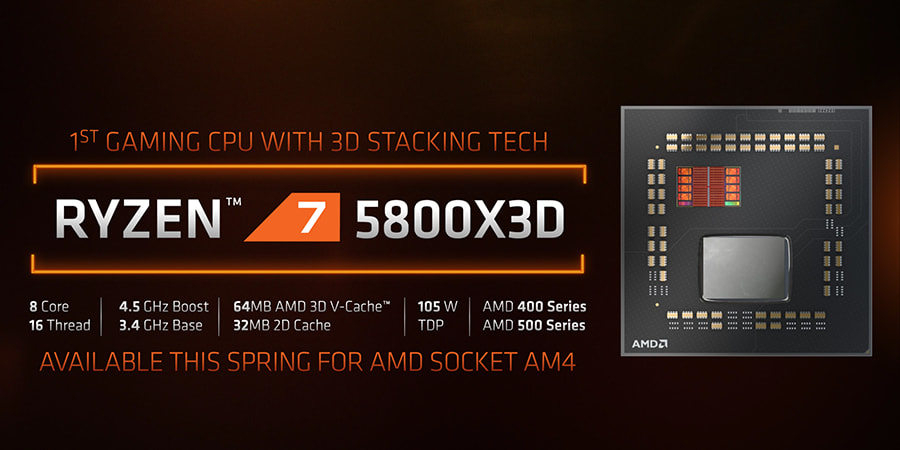 AMD Ryzen 7 5800X3D游戏基准测试 比9-12900K"高15.5%"