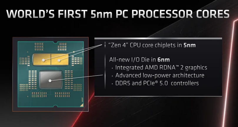 AMD 锐龙7000官宣 Zen 4架构最高加速频率超过5GHz