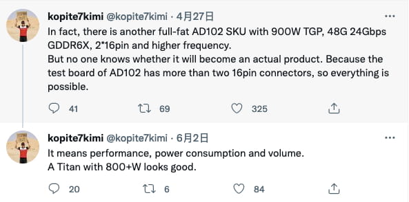 传NVIDIA正准备全新Titan级别显卡 完整AD102 功耗高达900W 