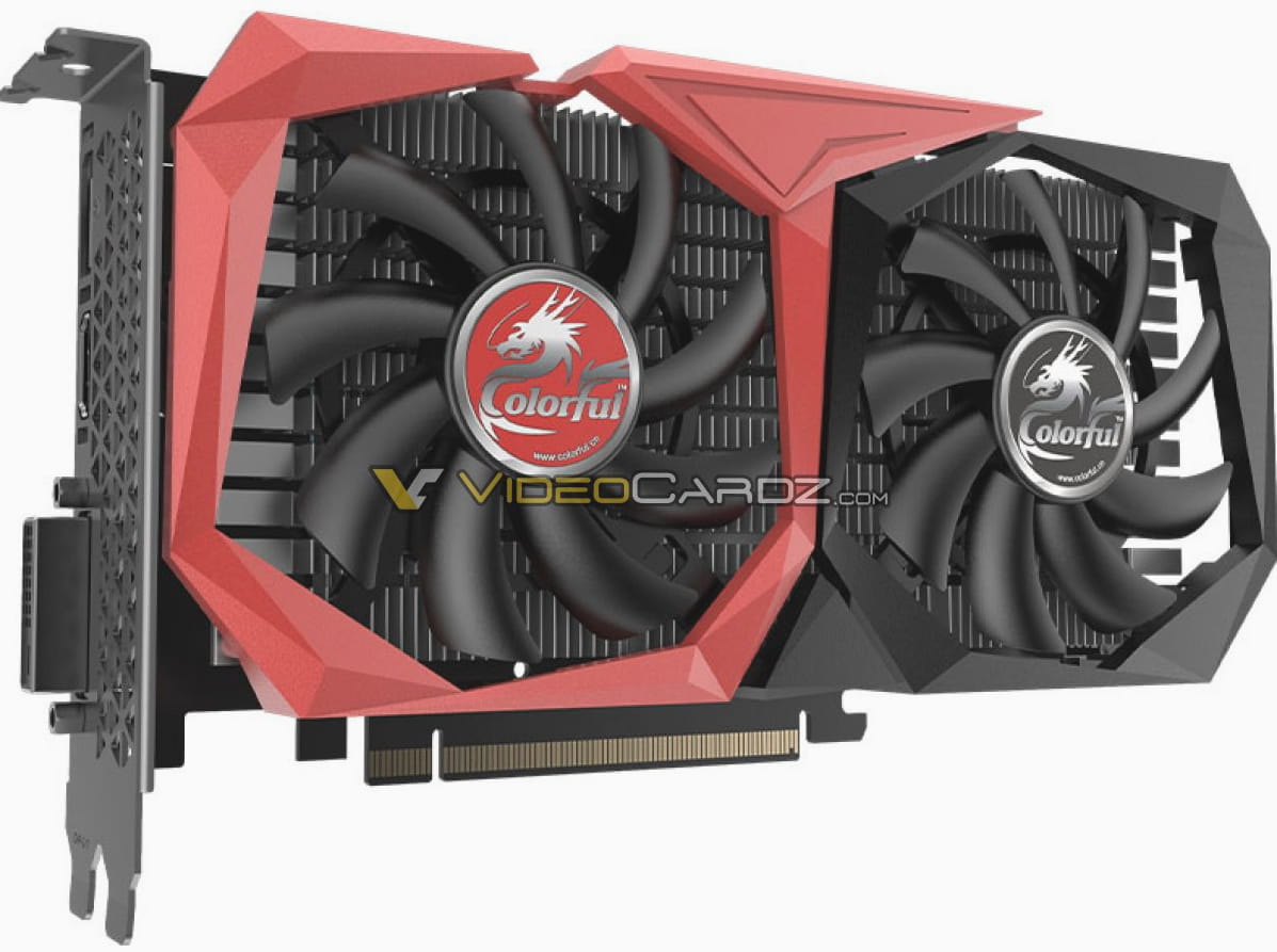 七彩虹GeForce GTX 1630独显曝光 双风扇设计 配DVI接口