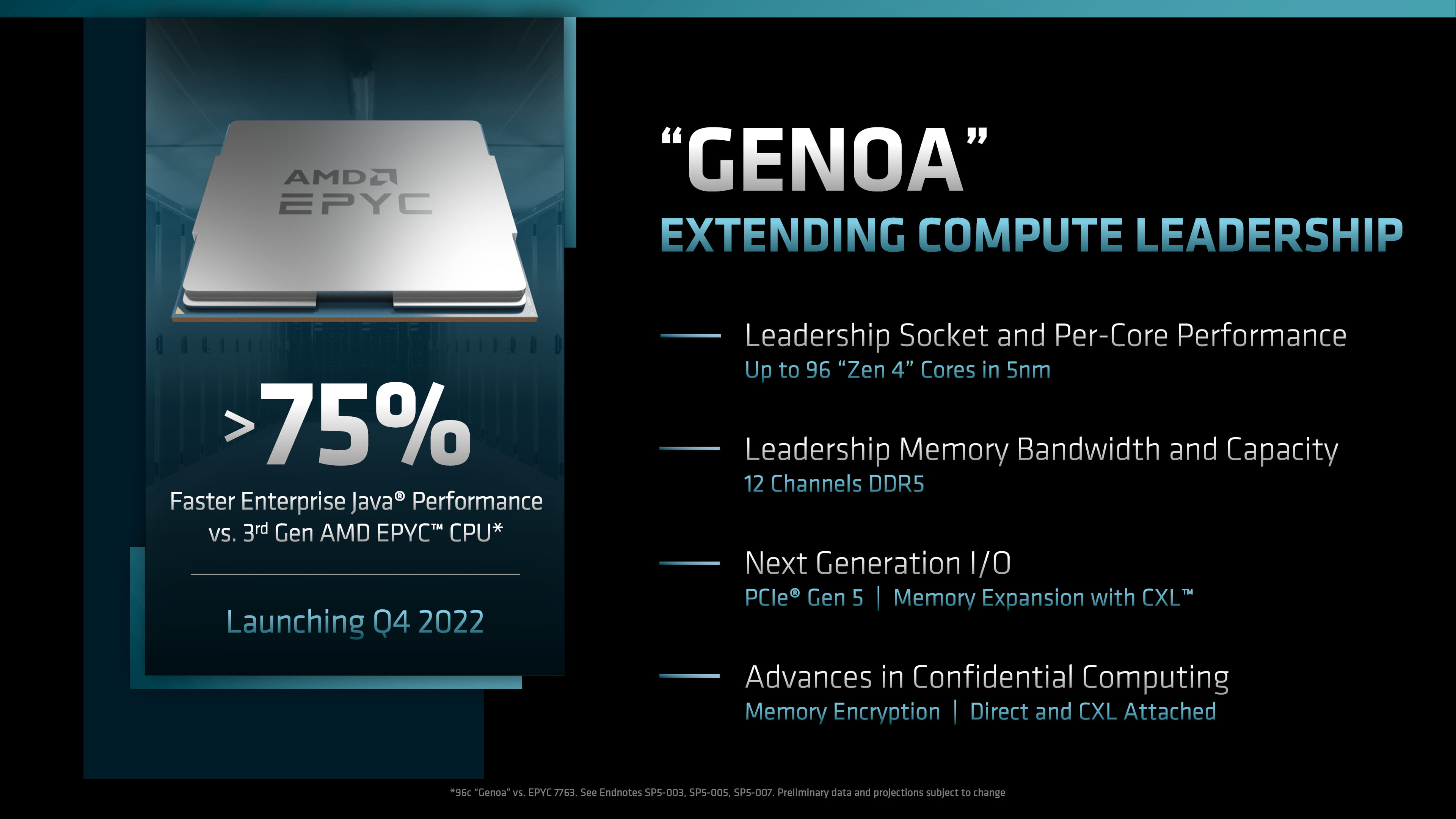 AMD EPYC 9000 Genoa CPU系列泄露 最高功耗400W
