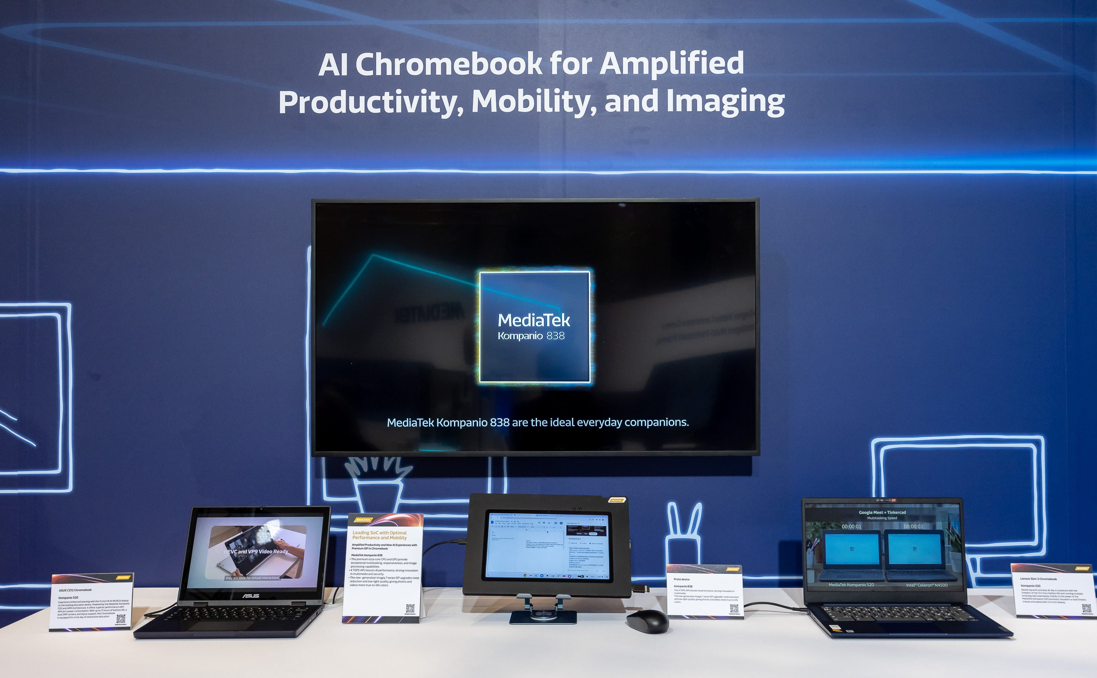 MediaTek新一代Chromebook、智能电视和显示设备芯片亮相COMPUTEX 2024