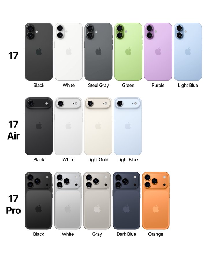 传苹果iPhone 17系列发布会定于9月9日举行