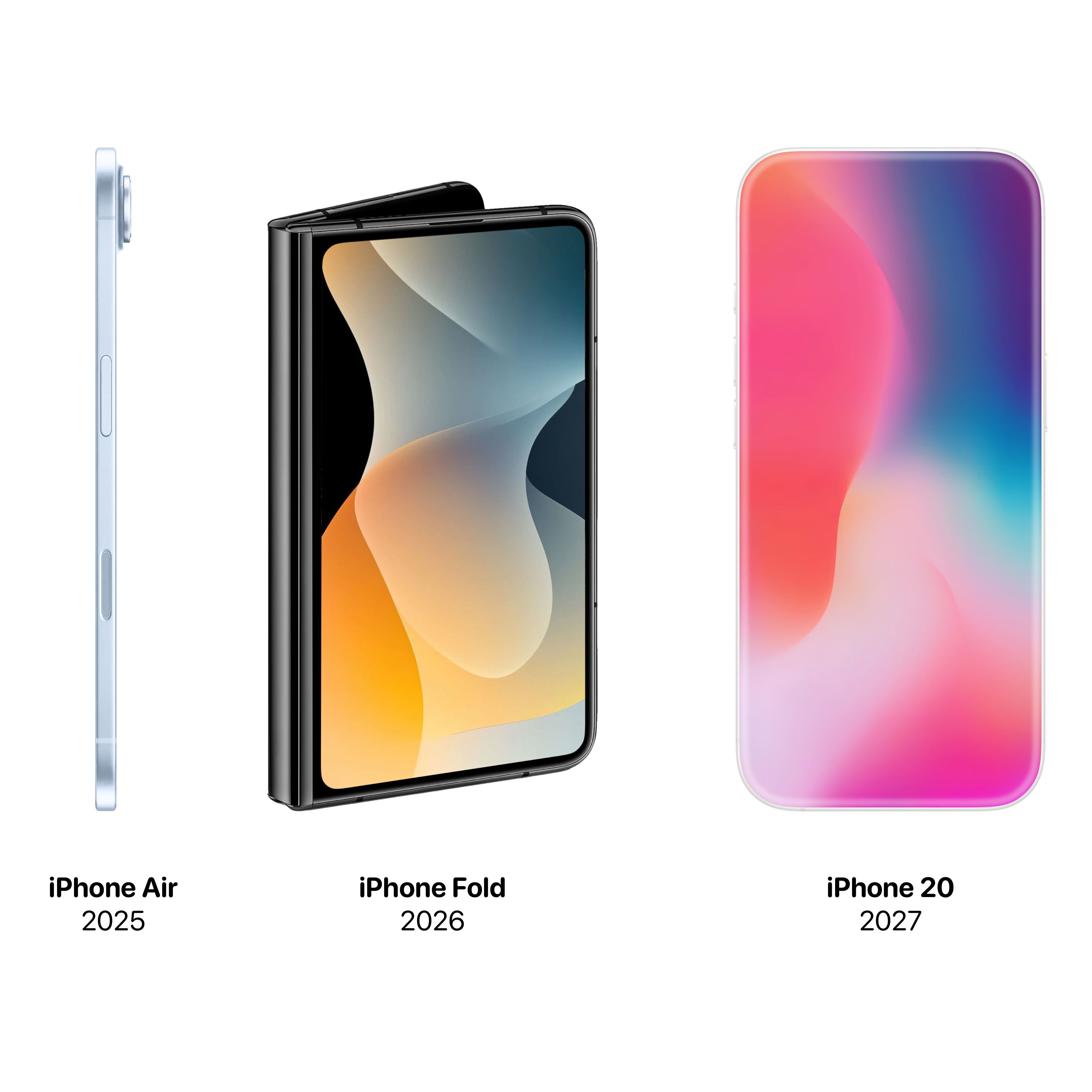 iPhone 20 周年特别版机型首曝：一体式环绕玻璃机身设计