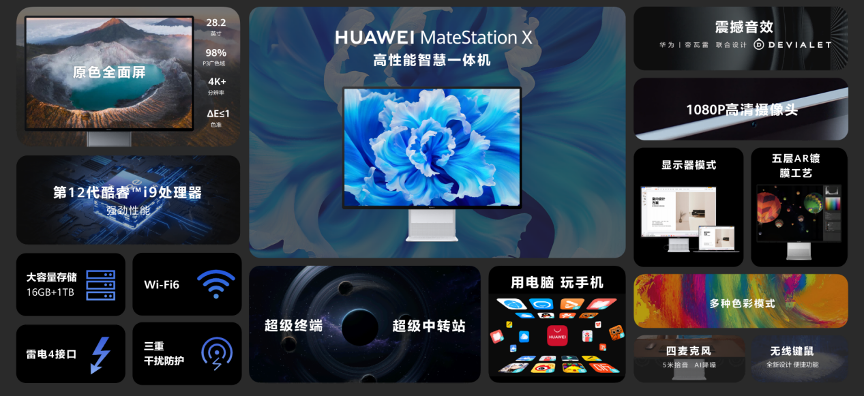 全新i9 HUAWEI MateStation X发布，售价11999元起