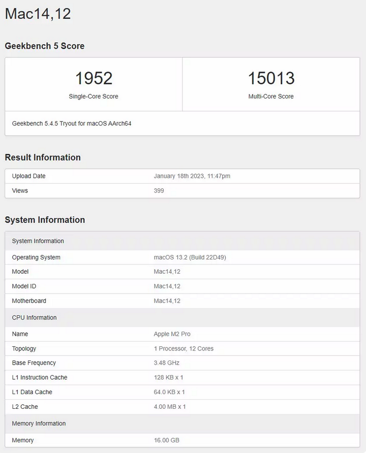 M2 Pro Mac mini全面超越M1 Max版Mac Studio