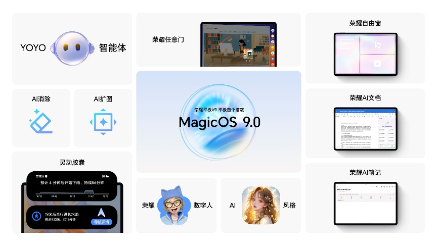 AI学习平板新标杆，荣耀平板V9正式发布，首销优惠价1999元起